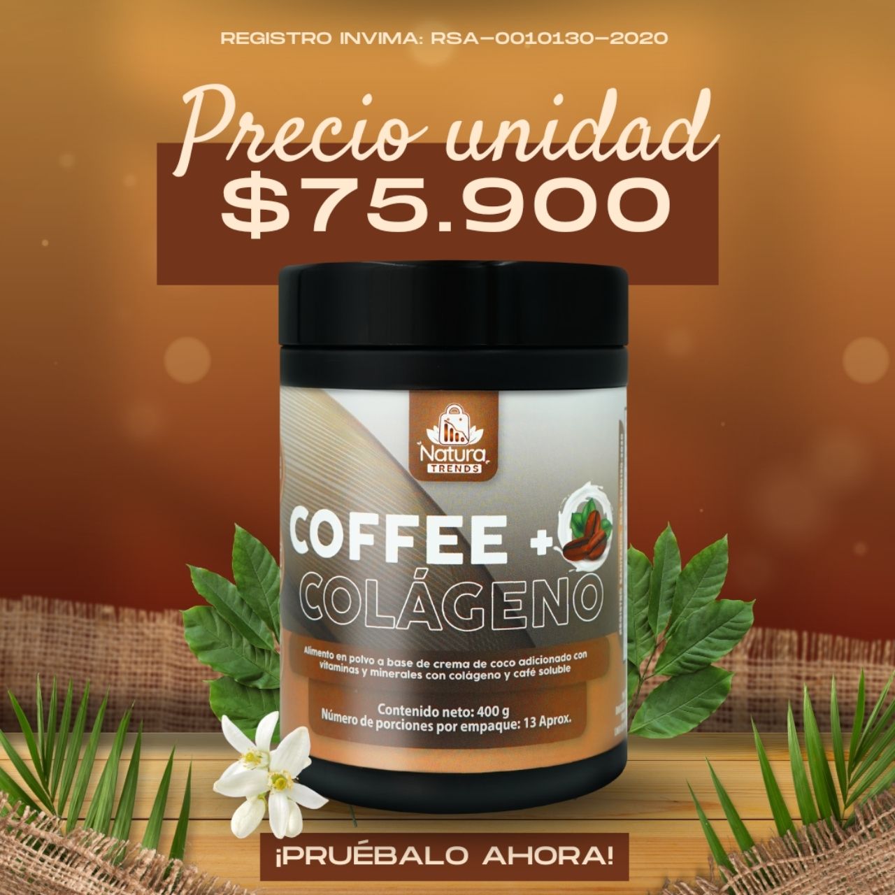 Coffee+Col&aacute;geno 1 unidad